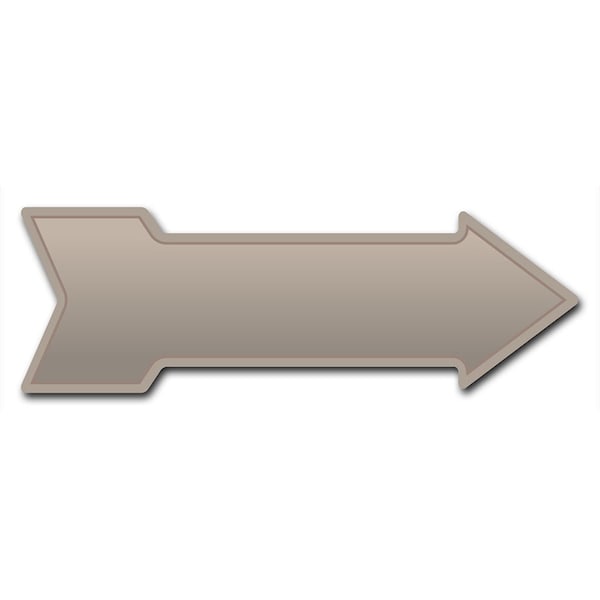 Tan Arrow Decal Funny Home Decor 24in Wide